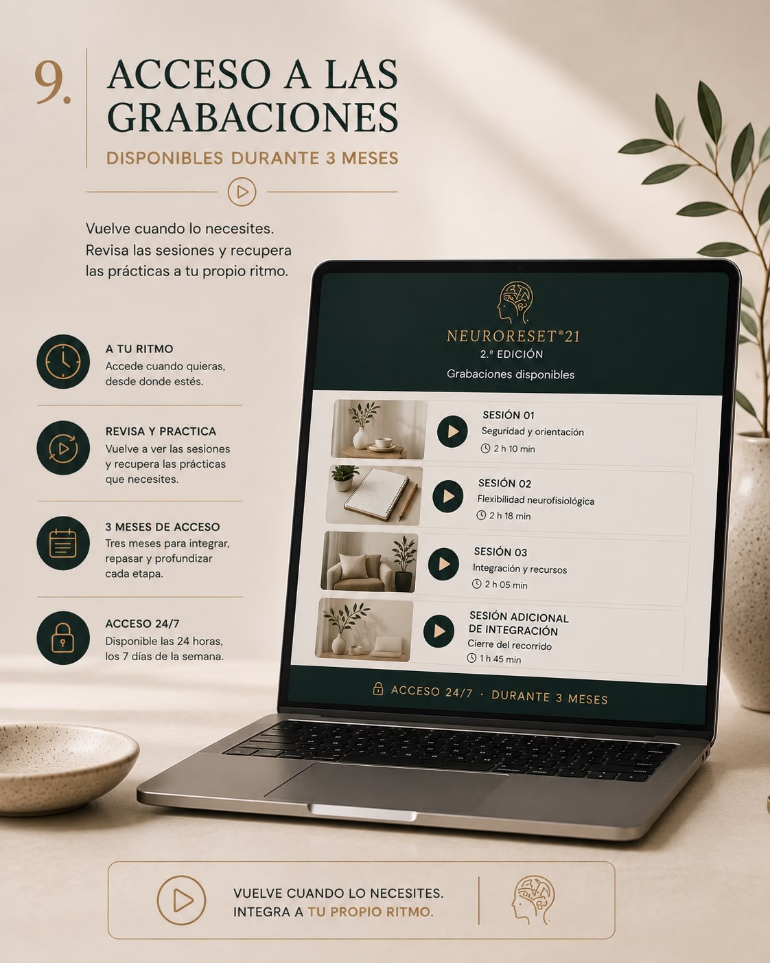 Acceso a las grabaciones NeuroReset 21®
